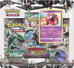 Pokemon Sun & Moon SM7 Celestial Storm 3-Booster Blister Pack - Tapu Lele Promo